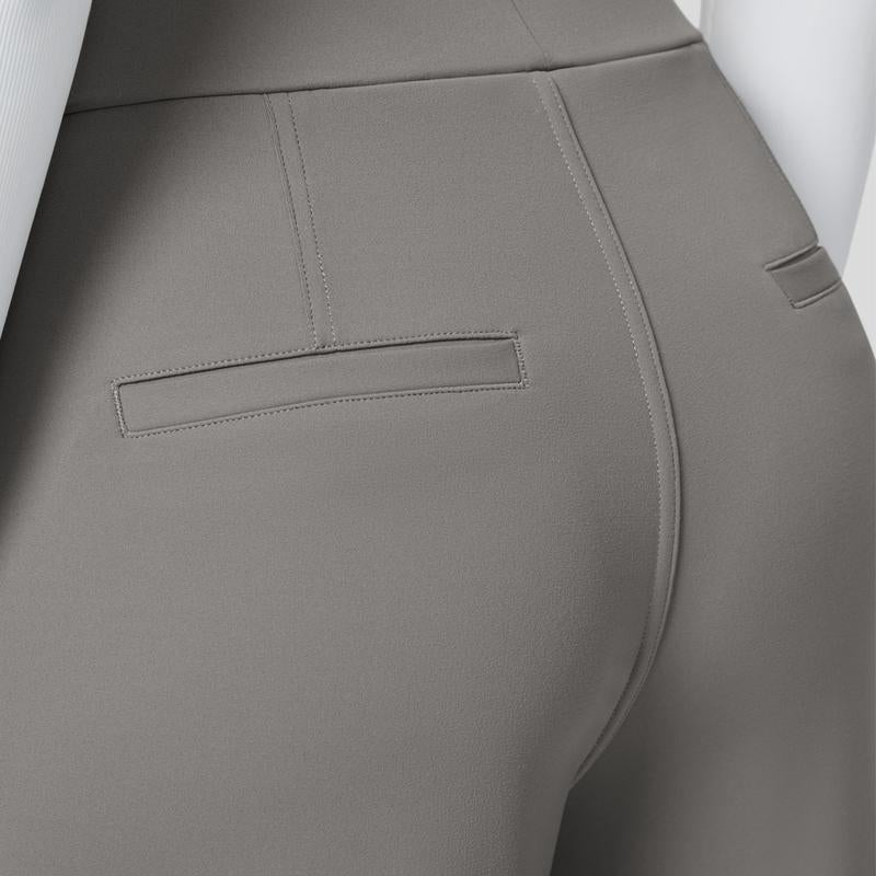 TryHavora Flex High Waisted Plicated Side Pocket Straight Leg Work Pants
