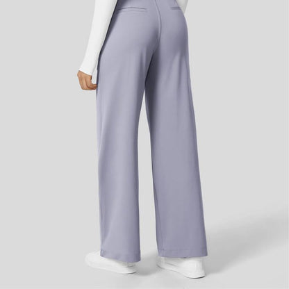 TryHavora Flex High Waisted Plicated Side Pocket Straight Leg Work Pants